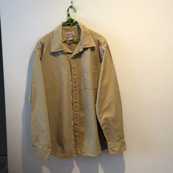 Gap Jeans Men’s Long Sleeve Button Down Olive Green Shirt X-Large - Picture 1 of 3